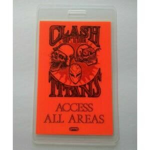 Anthrax Megadeth Slayer Clash Of The Titans Tour Backstage Pass Heavy Metal 1990